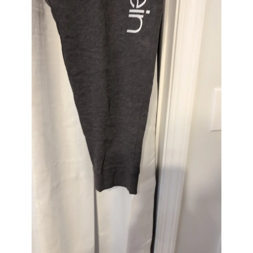 Calvin Klein Women's French Terry Joggers Pants Dark Gray XL - Picture 3 of 10